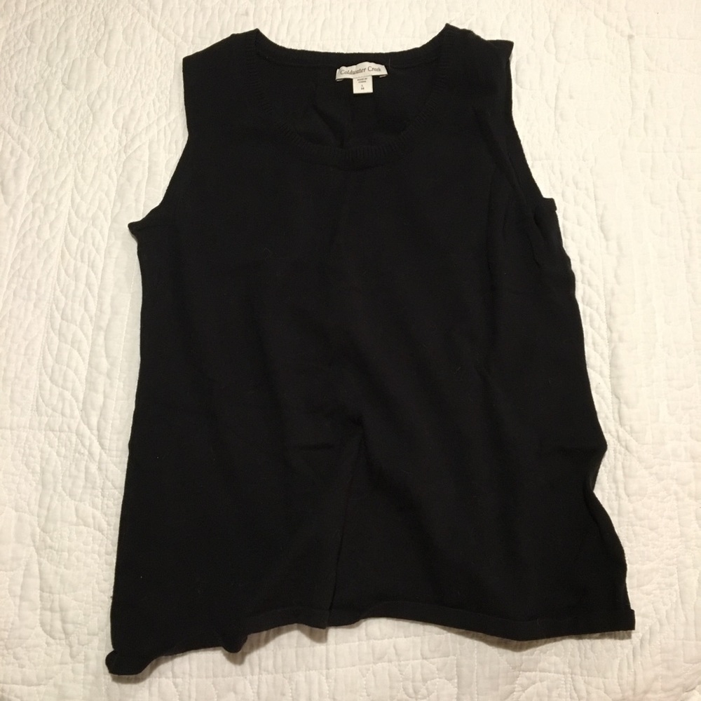 Black tank top